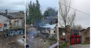 Genova, sgombero in corso nell'ex batteria di Granarolo occupata dagli anarchici