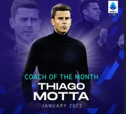 Spezia, la Serie A incorona Motta: è il miglior tecnico del mese