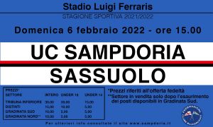 Sampdoria, manifesti old style sui muri e sui social in vista del Sassuolo 