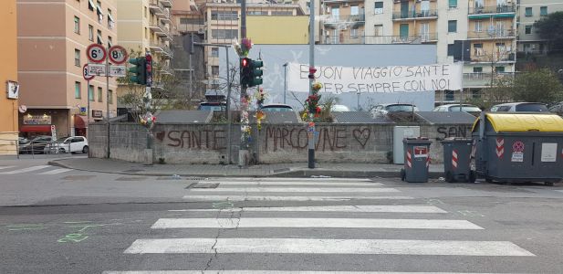 "Buon viaggio Sante, per sempre con noi": il saluto degli amici a Marco Santeusanio