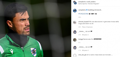 Sampdoria, Audero si riprende il posto tra i pali