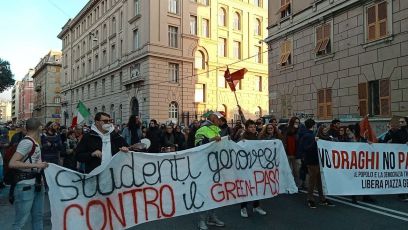 Genova, No Green Pass in piazza: 30esimo sabato di protesta