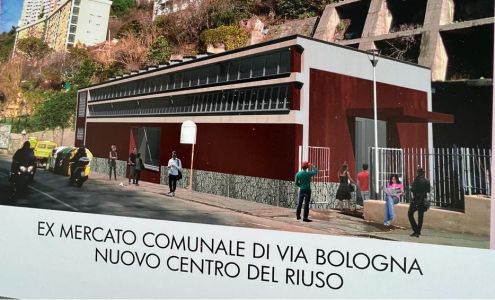 Genova, nuovo look per l'ex mercato comunale di via Bologna: diventerà un centro del riuso di Amiu
