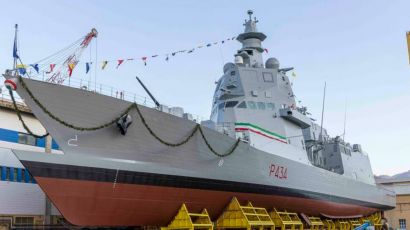 Riva Trigoso, varo tecnico per il nuovo pattugliatore d'altura di Fincantieri