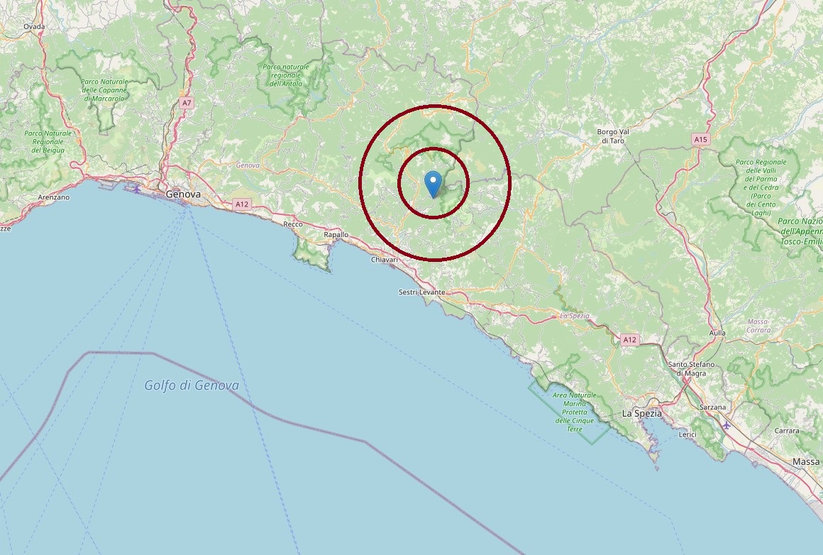 Nuovo terremoto 3,1 in Liguria: epicentro tra Genova e La Spezia