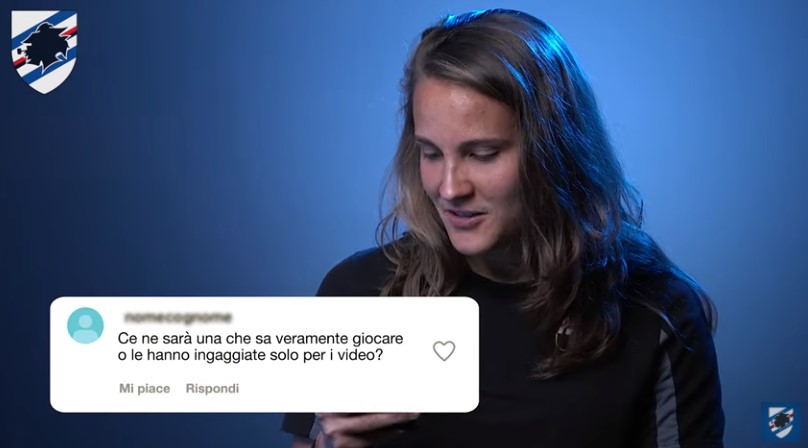 Sampdoria Women, le calciatrici blucerchiate contro i commenti sessisti sui social