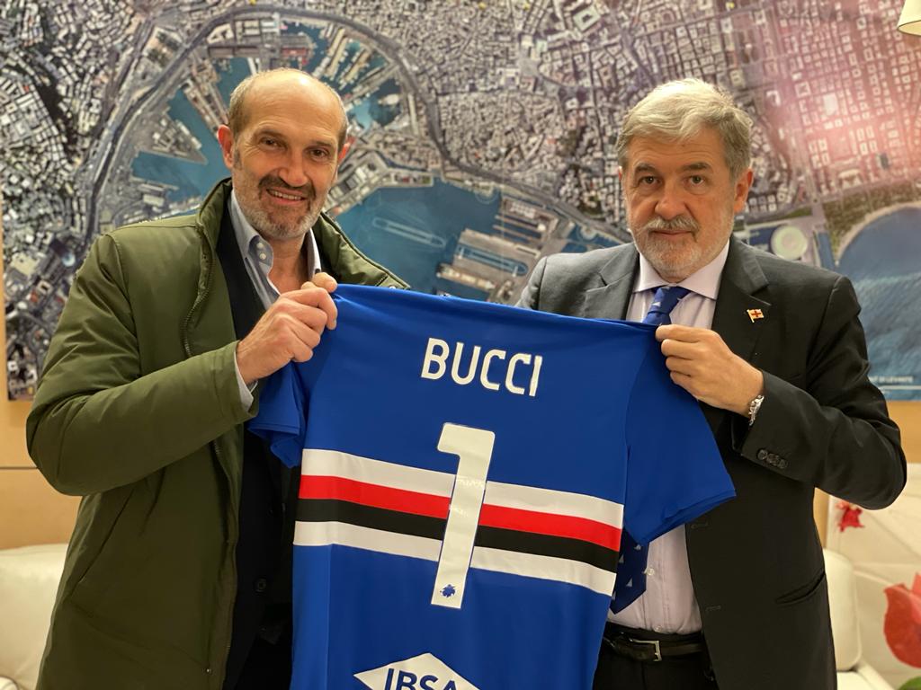 Sampdoria, il presidente Lanna incontra il sindaco Bucci