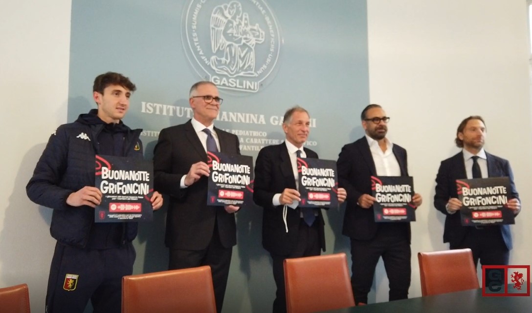 "Buonanotte Grifoncini", un podcast con le fiabe lette dai giocatori del Genoa per i bimbi del Gaslini