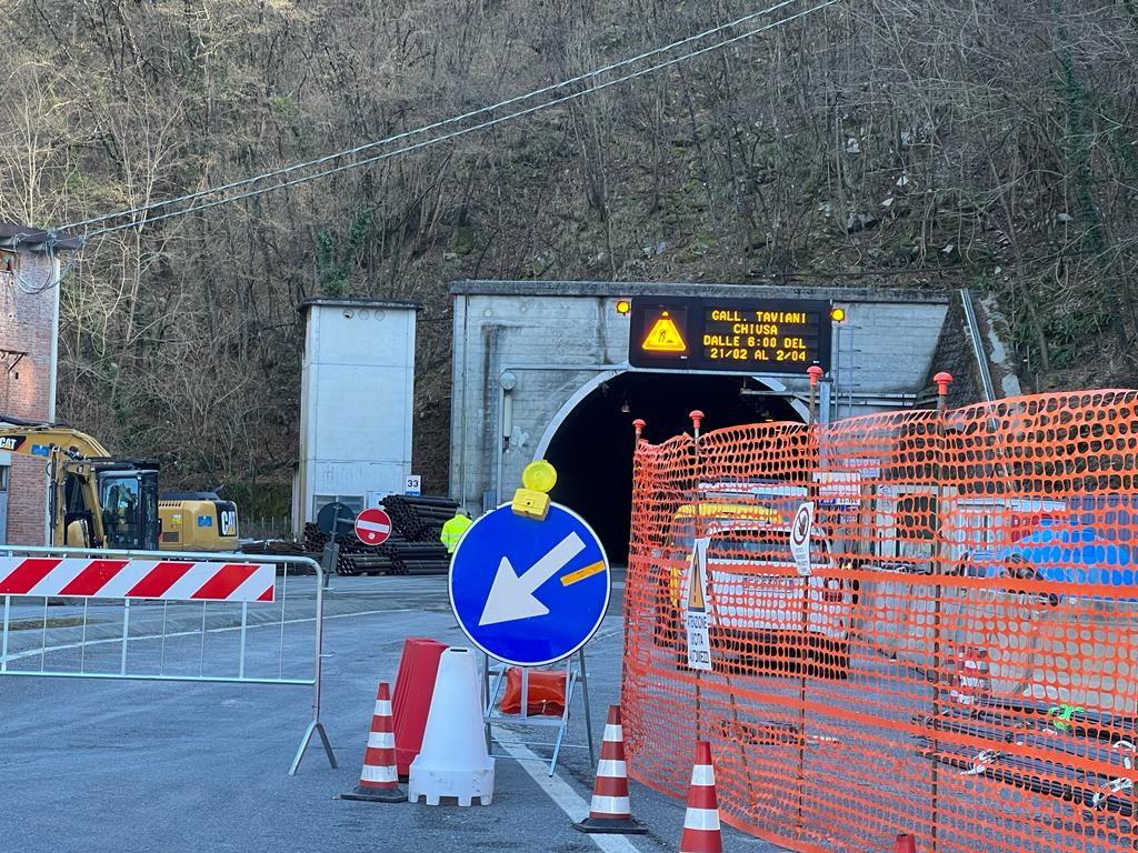 Tunnel delle Ferriere. Domani riapertura, rischio code sulla statale 45