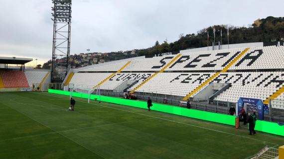 Spezia, tutto esaurito al Picco e coreografia sugli spalti