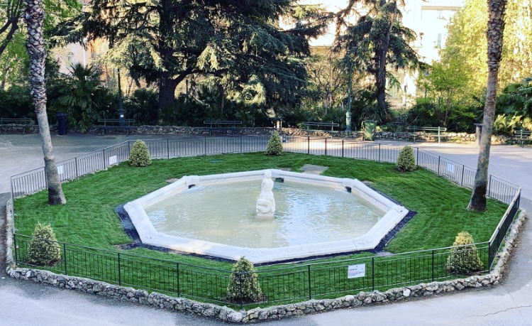 Genova, restituita al suo antico candore la fontana di Nettuno a Villa Scassi