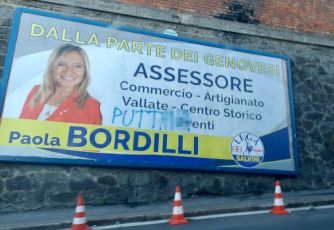 Genova, offese su un manifesto elettorale di Paola Bordilli: condanna unanime