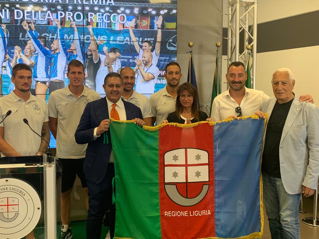La Pro Recco premiata in Regione, il presidente Felugo "Una delle migliori stagioni del club"