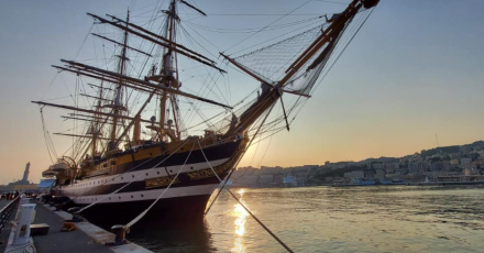 Portofino, ecco l'Amerigo Vespucci: la visiterà anche Toti