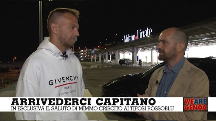 Criscito esclusivo: "Arrivederci Genoa, con te un futuro da allenatore. Gasperini è un maestro per tutti e magari un giorno..."