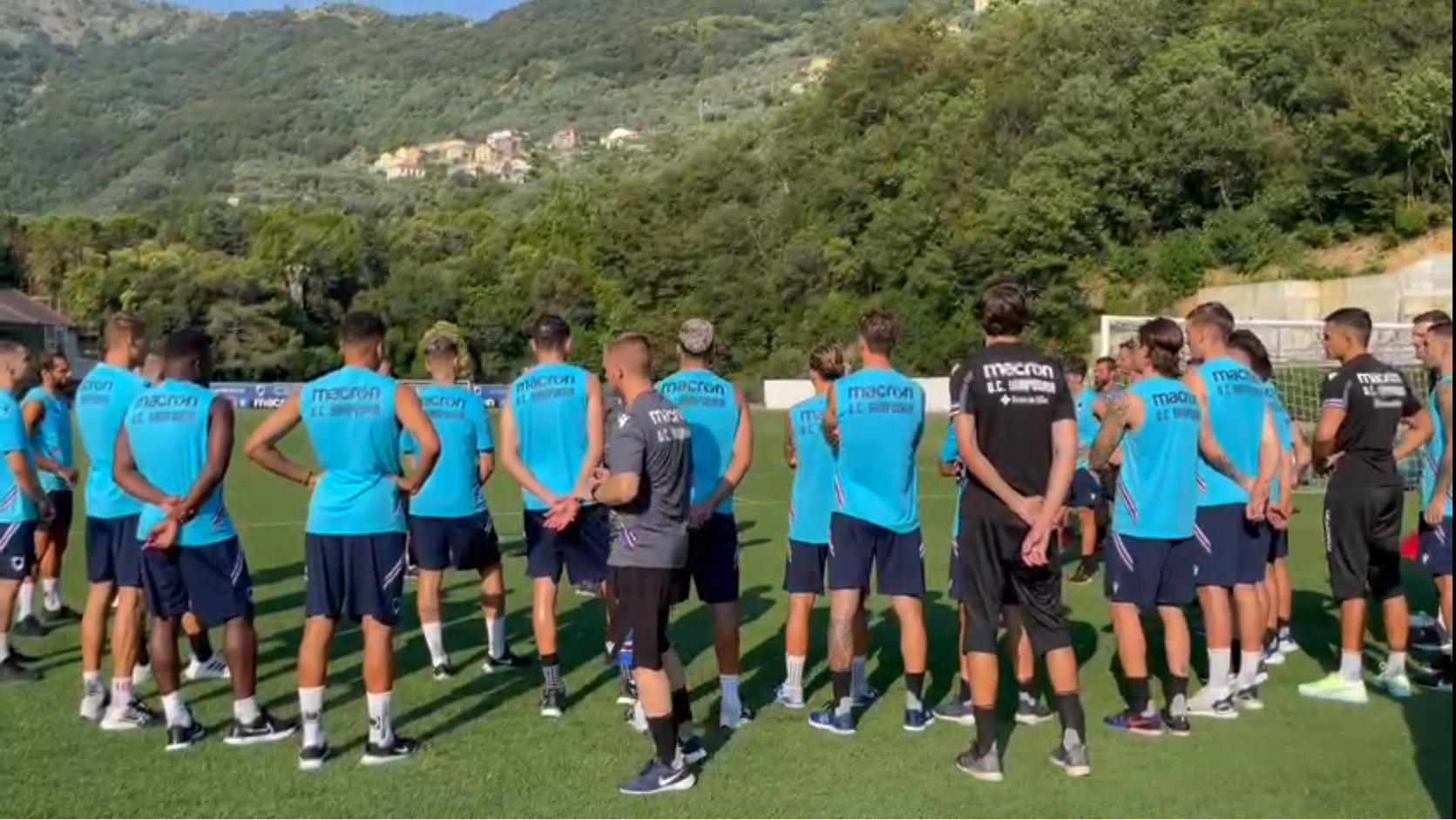 Sampdoria, prima sudata a Bogliasco: sabato la partenza per il ritiro