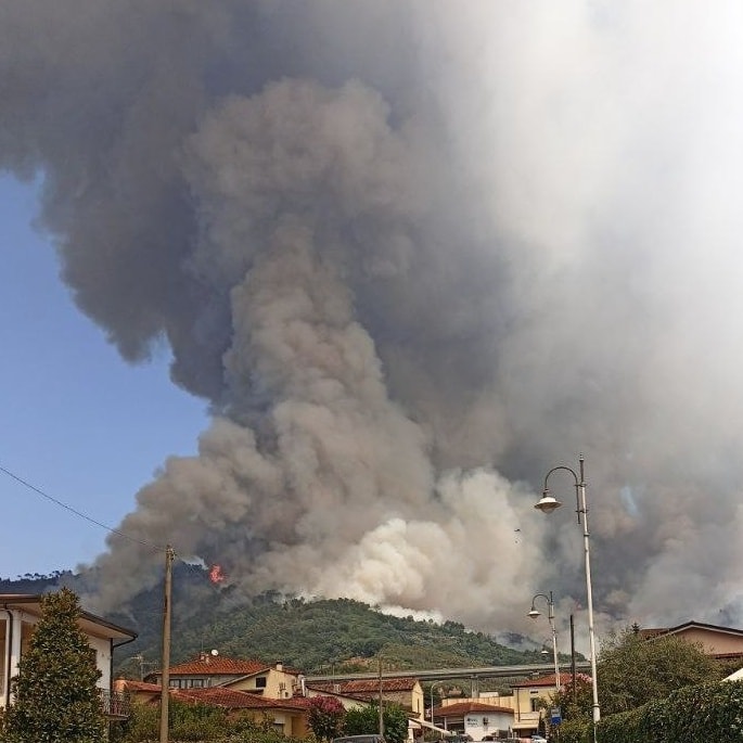 Incendi in Toscana, Toti: "Pronti ad aiutare con ogni mezzo"