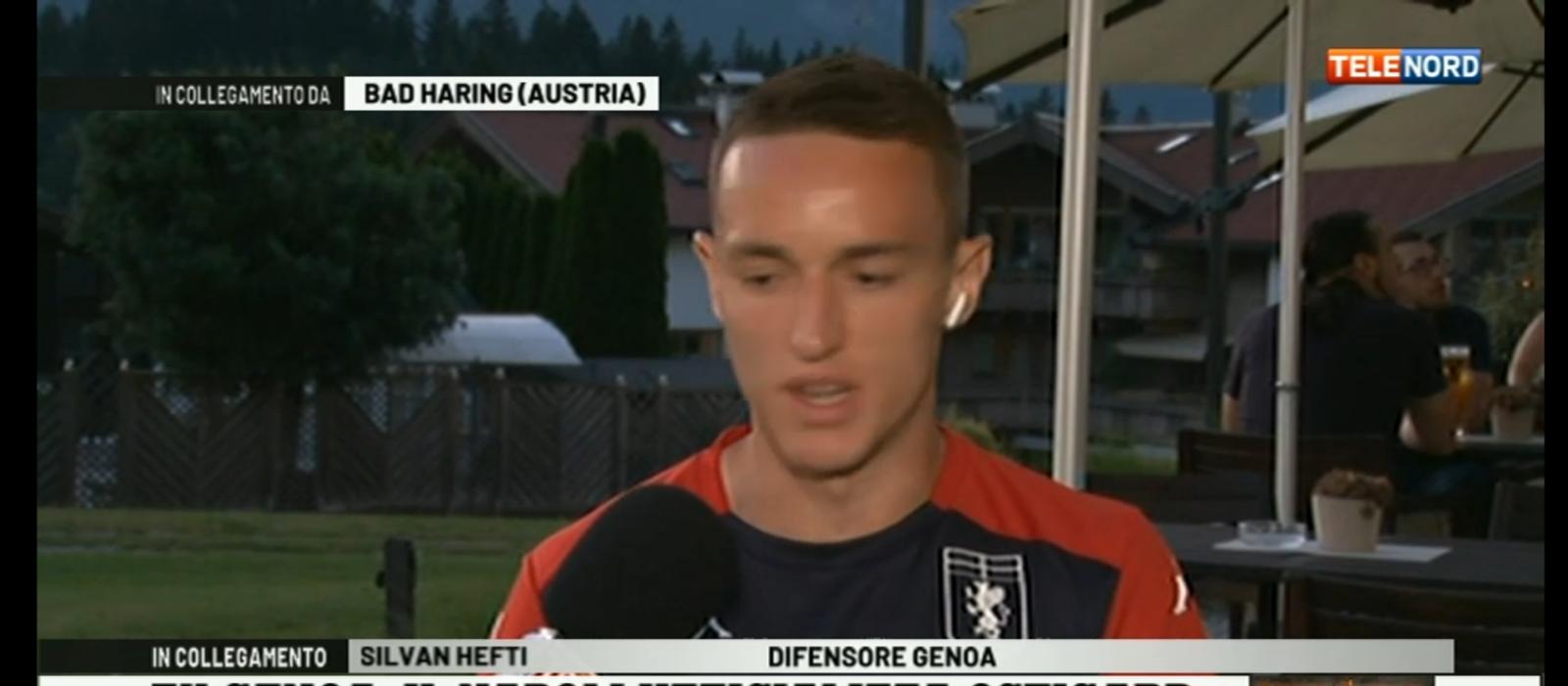 Genoa, Hefti a Telenord: "Mai avuto dubbi se restare oppure no, vogliamo far felici i tifosi"