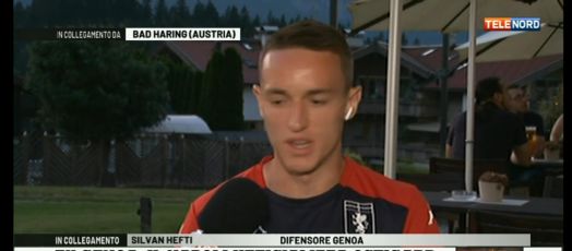 Genoa, Hefti a Telenord: "Mai avuto dubbi se restare oppure no, vogliamo far felici i tifosi"