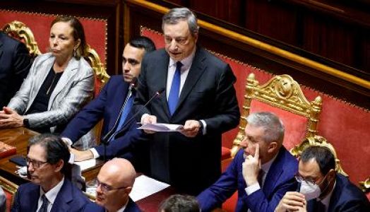 Crisi di governo, la replica di Draghi: "Adesso tocca a voi votarmi la fiducia"