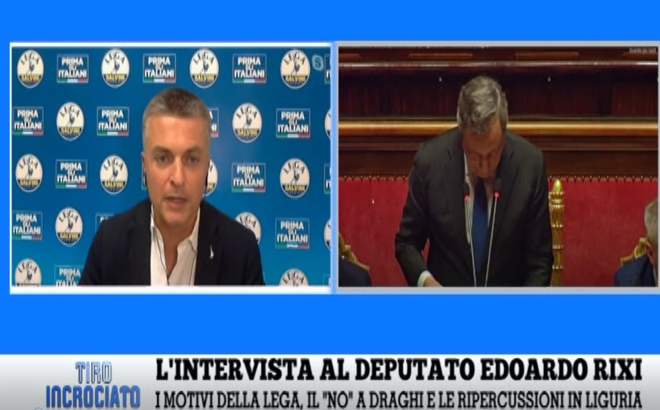 Crisi di governo, Rixi a Telenord: "Non è chiaro come possano convivere assieme il Toti di Roma e quello ligure"