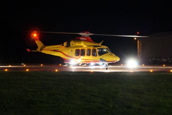 Mezzanego, collaudata la pista di atterraggio notturno per elicotteri