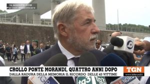 Crollo Ponte Morandi, Bucci: "Entro fine settembre via alla gara per la creazione del Memoriale"