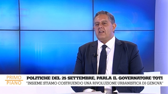 Elezioni 25 settembre, parla il governatore Giovanni Toti: "Noi moderati porteremo a Roma il modello Liguria"