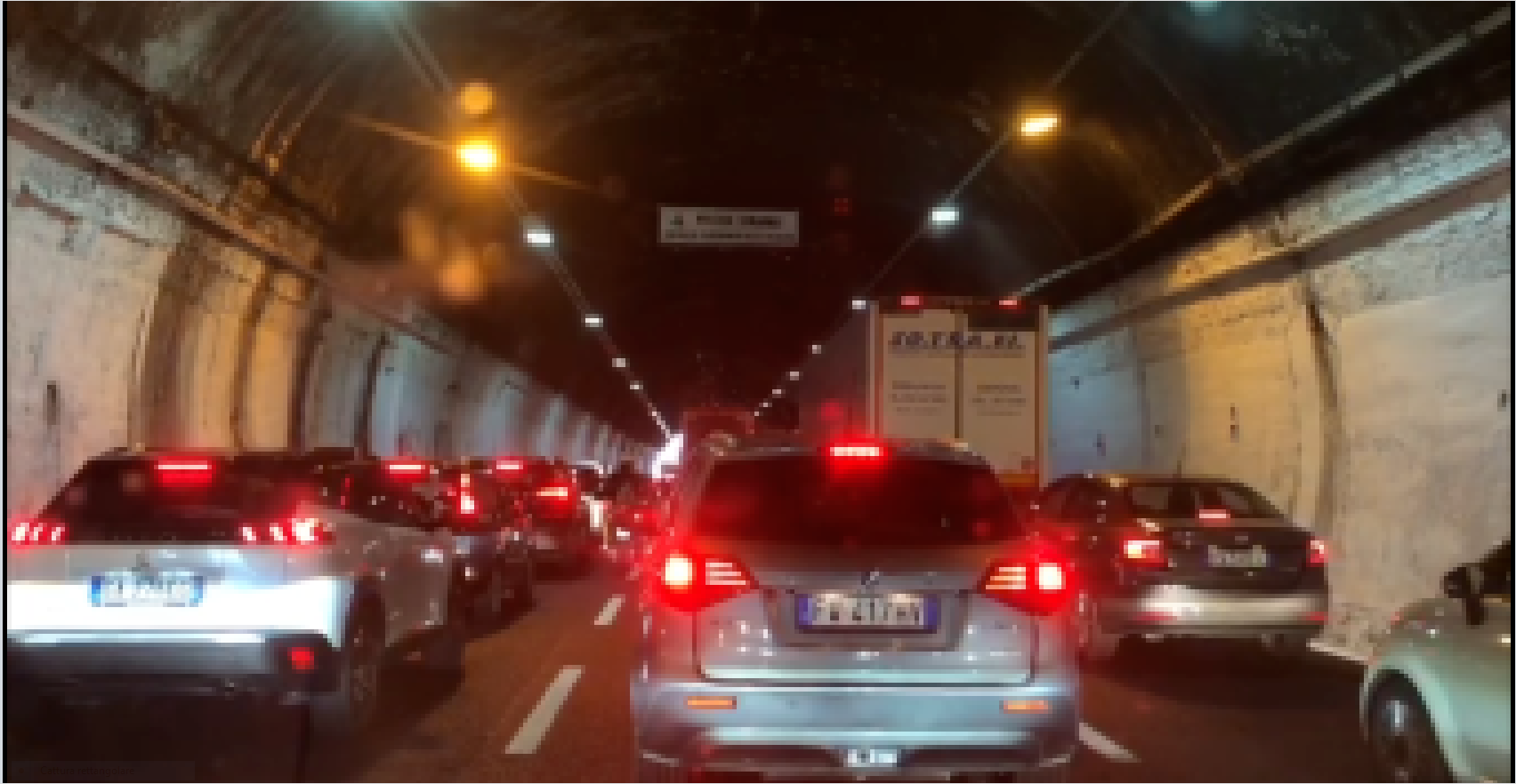 Autostrade Liguria, traffico intenso all'altezza di Genova Pegli 