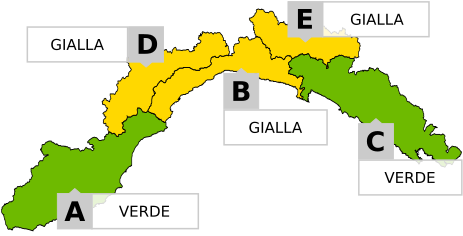 Liguria, torna il maltempo: domani allerta gialla per temporali nelle zone centrali