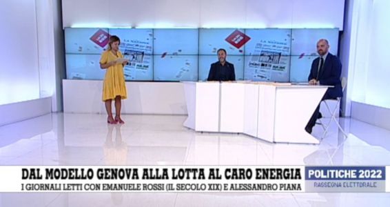 Elezioni, la Rassegna elettorale di Telenord: i giornali letti con Emanuele Rossi (Il Secolo XIX) e Alessandro Piana