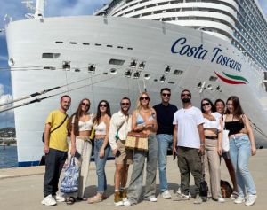 Costa Crociere, Chiara Ferragni a bordo della "Toscana"