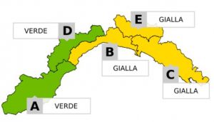 Maltempo in Liguria, allerta gialla sul centro-Levante fino alla mezzanotte