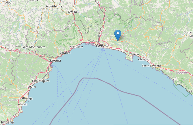 Terremoto Liguria, due lievi scosse avvertite questo pomeriggio a Bargagli