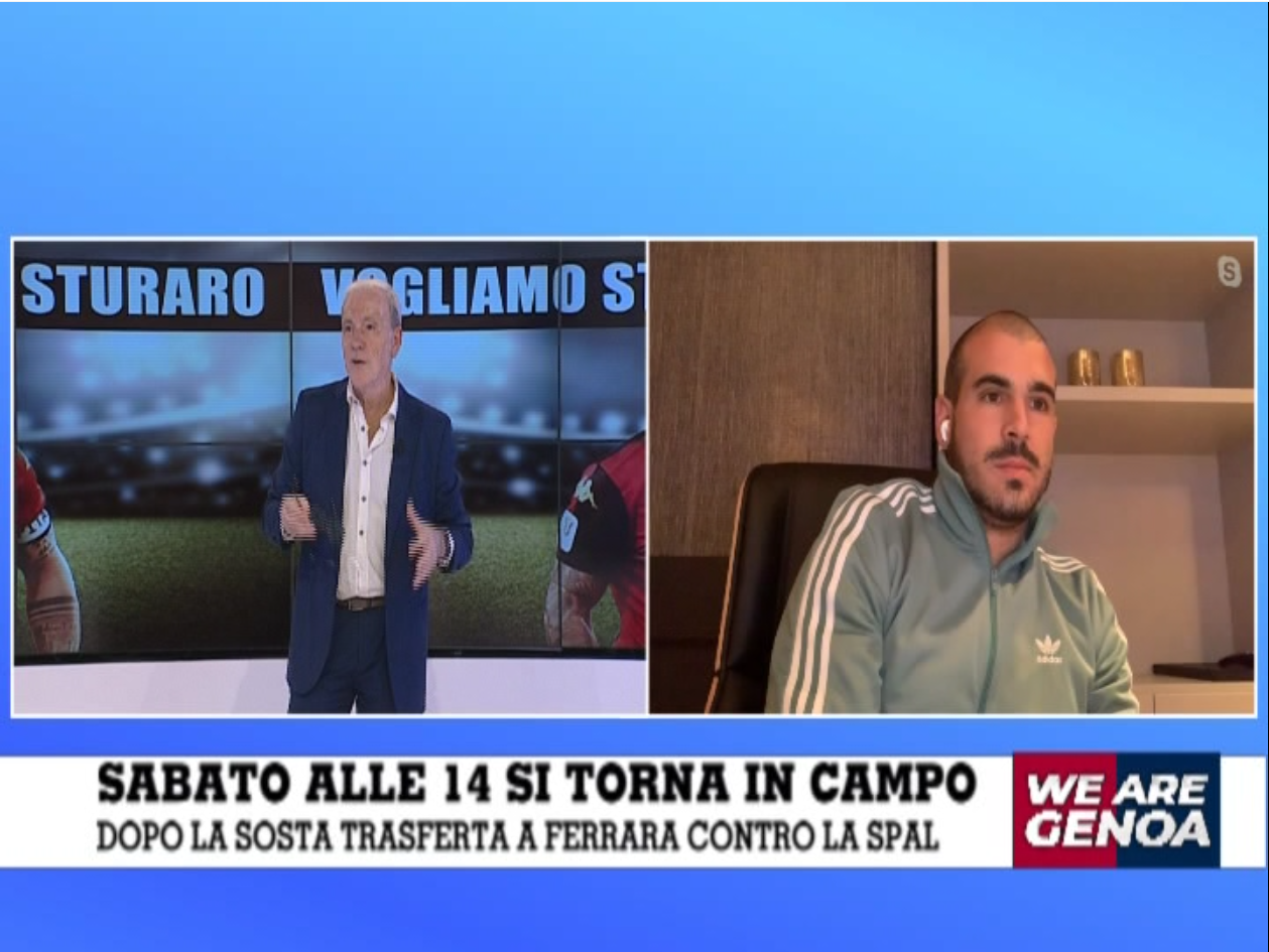 Genoa, Sturaro a Telenord: "Sto bene ma vorrei stare meglio. Non voglio fare calcoli sul rientro"