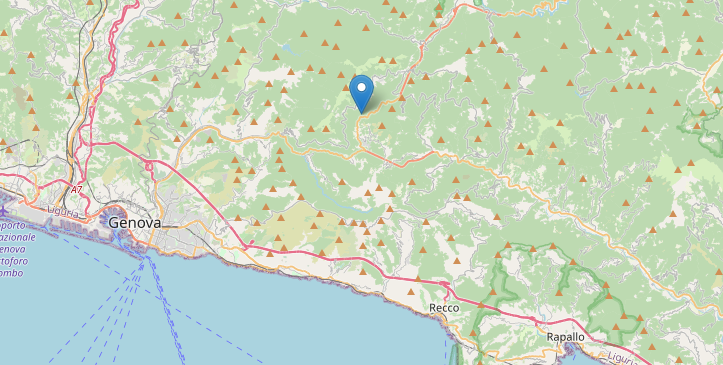 Liguria, avvertita un’altra lieve scossa di terremoto a Davagna