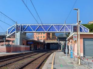 Genova, aperta al pubblico la nuova passerella pedonale della stazione di Voltri