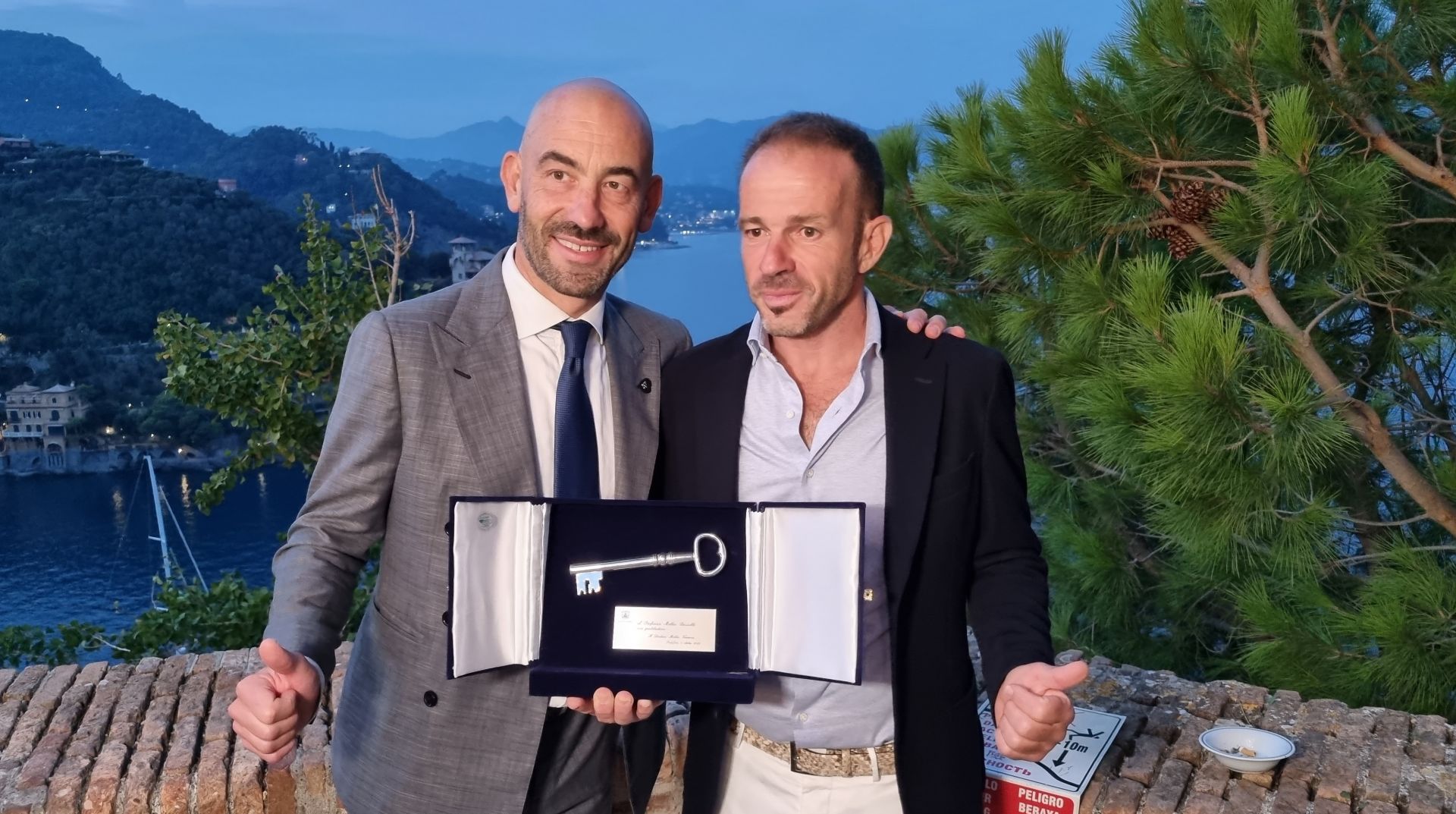 Portofino, le chiavi del borgo a Bassetti: "Un riconoscimento che va anche al mio staff"