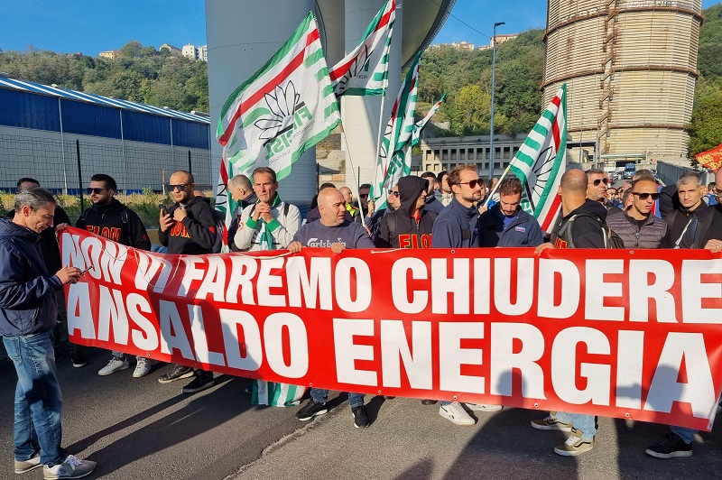 Ansaldo Energia, voci dal corteo: "Un'altra giornata di lotta"