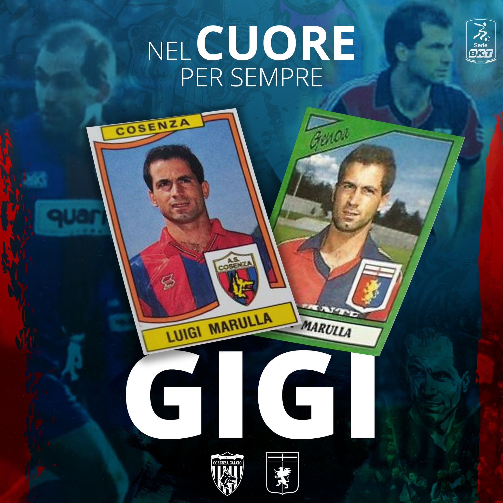 Genoa, la partita con il Cosenza nel segno di Gigi Marulla 