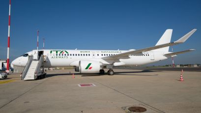 Ita Airways, domani primo volo Roma-Genova del nuovo aereo A220