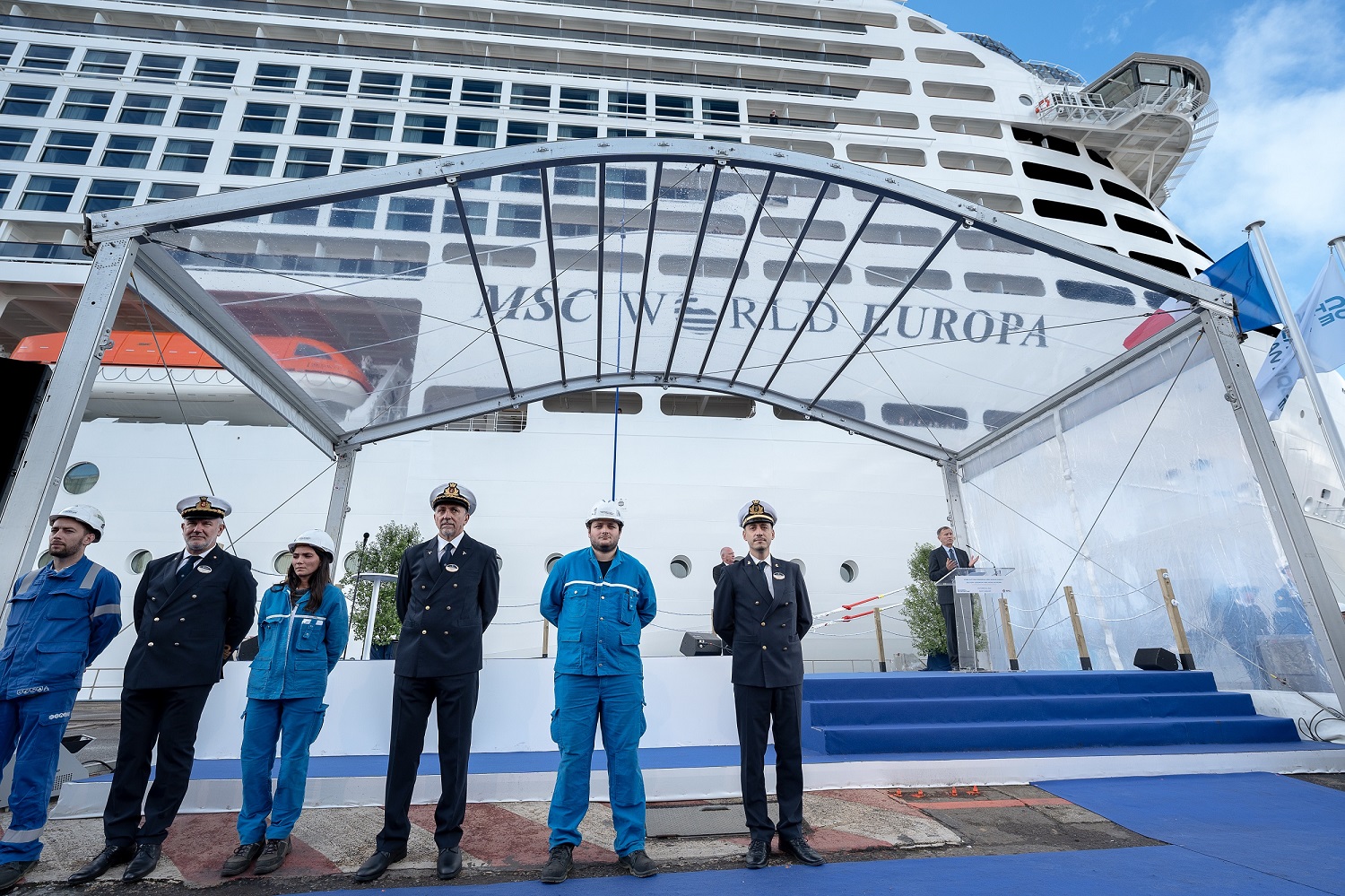 Celebrata la consegna di Msc World Europa: è la nave green a gnl più avanzata al mondo