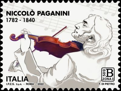 Un francobollo dedicato a Niccolò Paganini a 240 anni dalla nascita