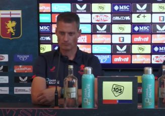 Genoa, Blessin: "Siamo felici, dobbiamo dimostrarlo in campo. Ho un dubbio per la formazione"