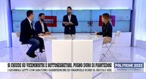 La rassegna stampa politica di Telenord, i giornali letti con l'assessore Giampedrone e Rossi (Il Secolo XIX)