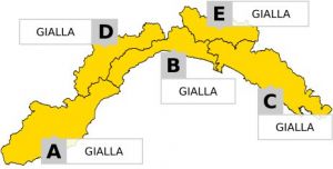 Maltempo in Liguria, confermata l'allerta gialla: prorogata fino alle 8 di domani solo sul centro-levante