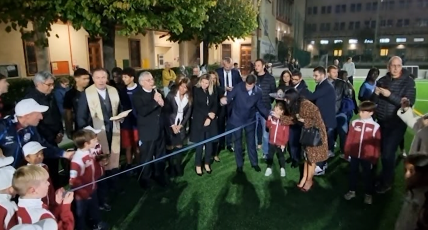 Genova, per i 150 anni dell'Opera Don Bosco inaugurato un nuovo campo sportivo
