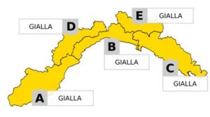 Maltempo in Liguria, allerta gialla per temporali su tutta la regione dalle 15 di oggi 