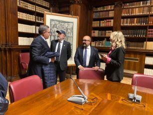 Roma, Bucci e Toti incontrano il ministro della cultura Sangiuliano: "Abbiamo fatto il punto su tanti progetti"