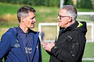 Genoa, Blessin e Zangrillo a colloquio a fine allenamento